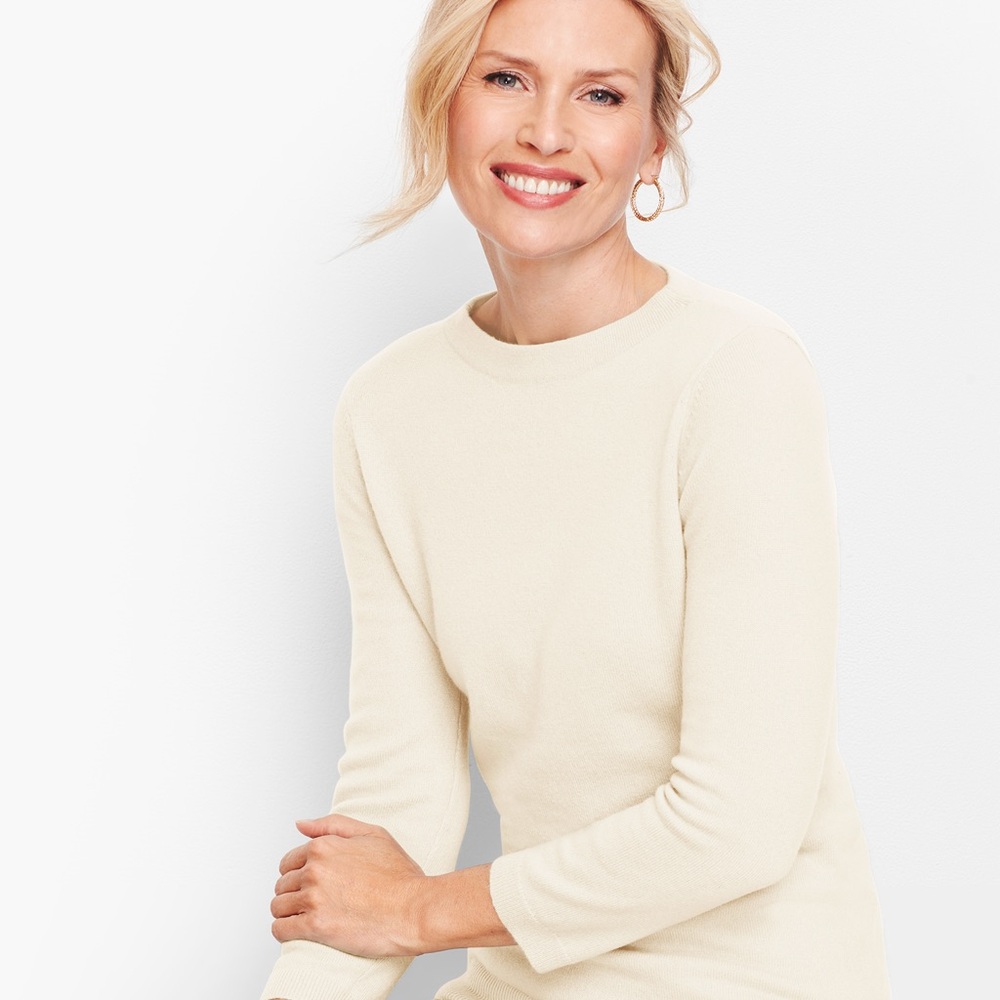 💎EUC💎 3/4 Sleeve Cashmere Cream Sweater